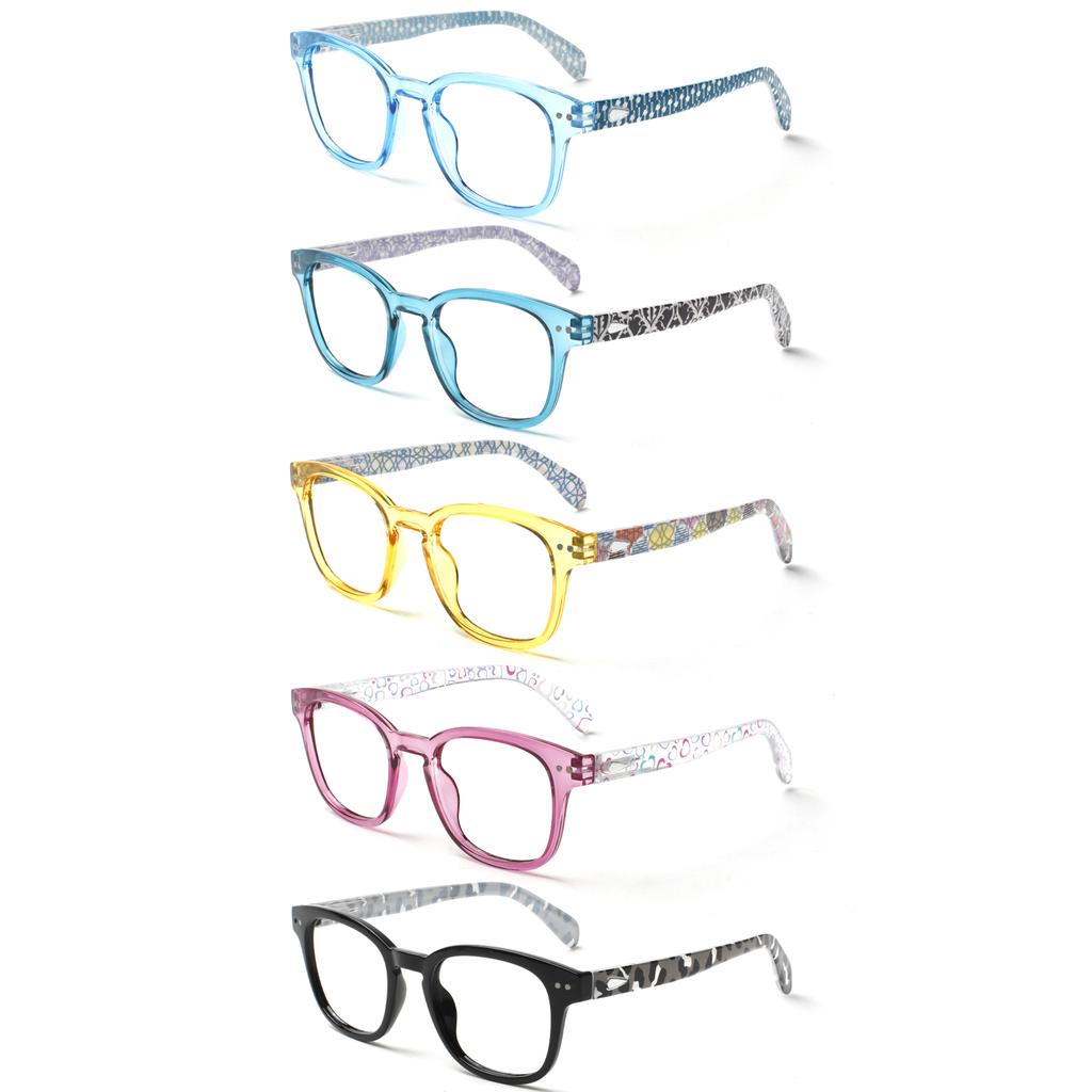 Turezing Blaulichtblockierende Lesebrille für Damen Herren Anti-Müdigkeit UV-Schutz Korrekturbrille