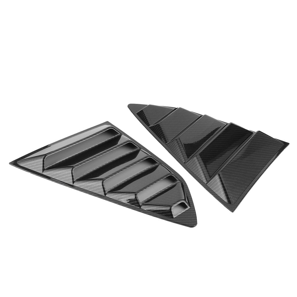 Hinten Fenster Lamellen Shutter Abdeckungen Carbon Faser Stil Fit für Chevy Camaro 20162020