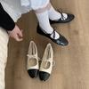 Soft-soled French with skirt fairy style 2025 ballet shoes are versatile and not tired of feet, gentle evening shoes, single shoes, female tide