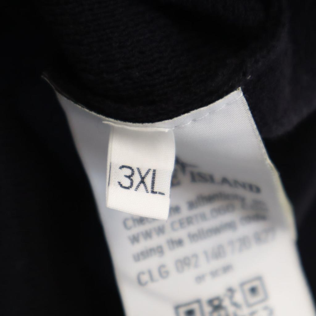 STONE ISLAND 18SS made in Italy Long sleeve Full zip knit 3XL black Biggs Men's Used