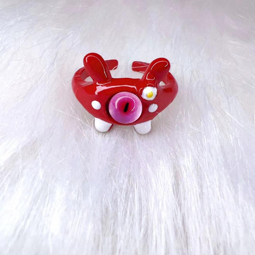 Süßer Monster Ring Diamant Dopamin Ring