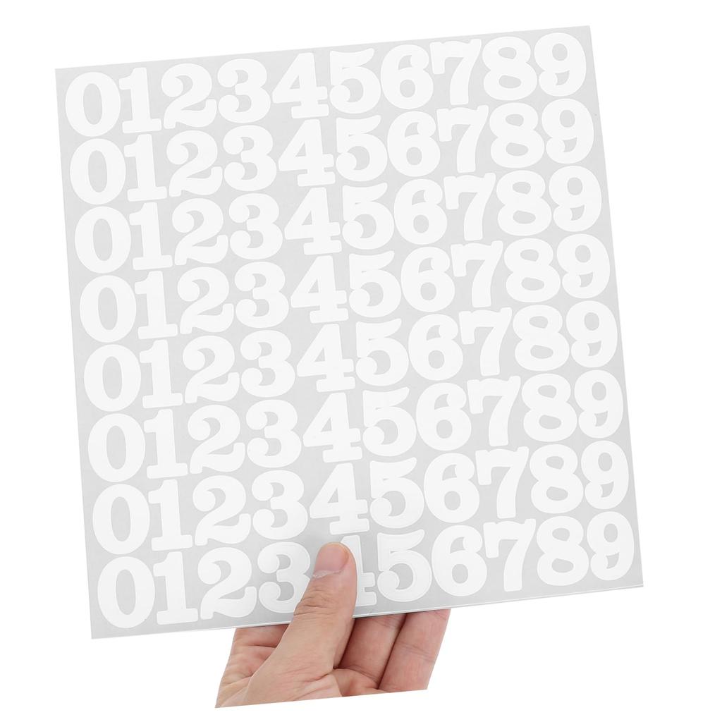 Anneome Waterproof Number Stickers for Set of Vinyl Suitable for and X Cm Helmets, 6, Self-Adhesive Stickers, Soccer, Hockey, Baseball, Softball,