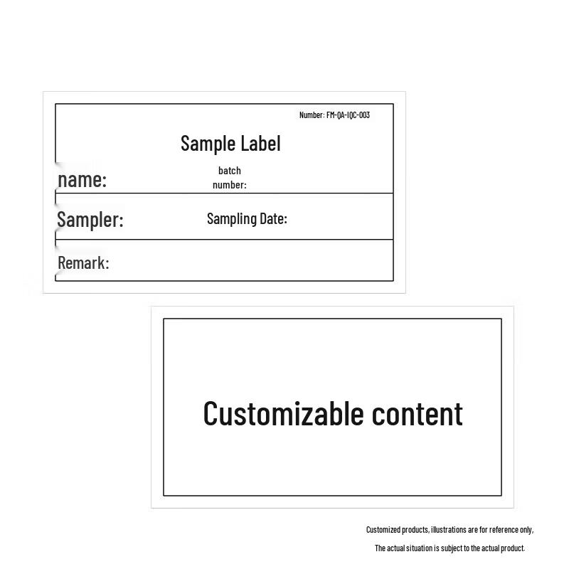 Chuangshuo 90x50mm Destructible Writable Paper Labels