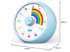 60-Minute Visual Timer for Kids, Countdown Timer for Classroom & Kitchen, Desk Timer for Study, Rainbow Print Kids Time Manager Tool (Blue)