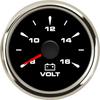 Voltmeter 52mm Marine Boat Volts Gauge Waterproof Voltage Volt Indicator with 7 Colors Backlight 8-16V 2 Inch Gauge for Auto
