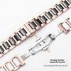 Curea de ceas din ceramică aur roz la modă 12mm 14mm 16mm 17mm 18mm 20mm Bărbați Femei Universal Quick WatchBand Brățară din oțel inoxidabil