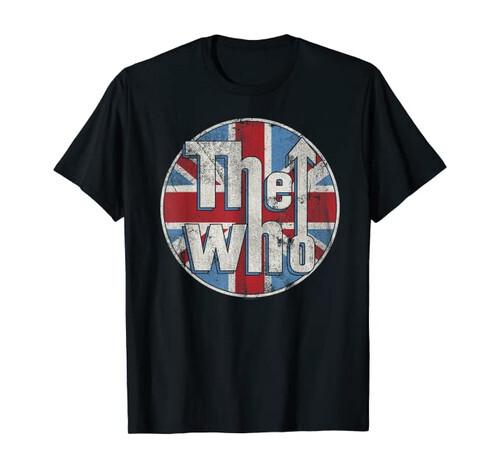 The Who Official Distressed Union Jack Circle Logo Unisex T-Shirt XL
