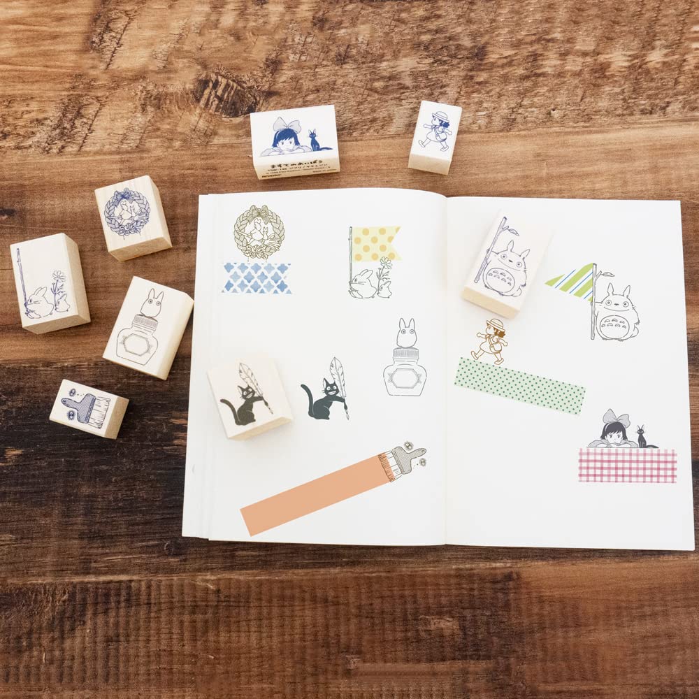 Beverly Stamp Stamp Studio Ghibli Delivery Service Ink Lover Jiji and Fountain Pen Kiki's TSW-149