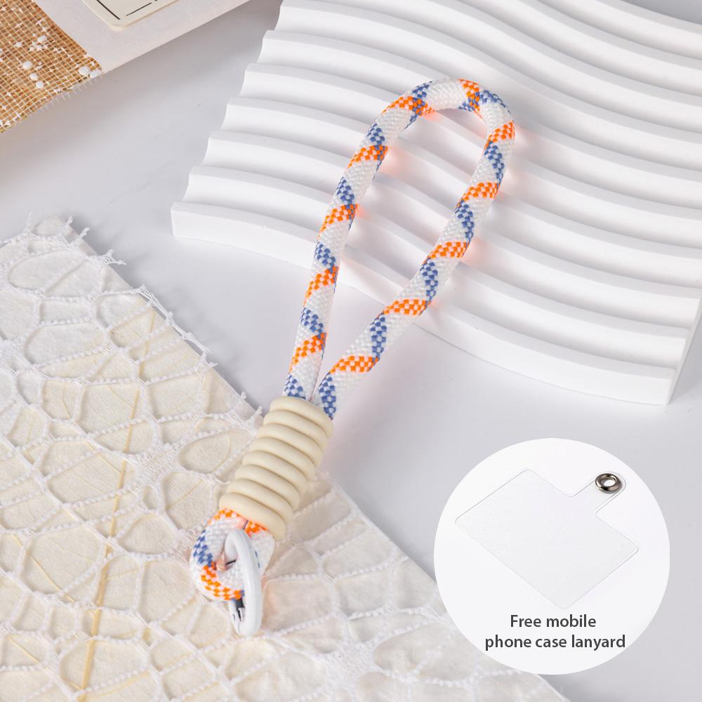 Multicolor Knot Mobile Phone Lanyard Creative Short Braided Lanyard Mobile Phone Case Key Ring Can Be Detachable To Preve