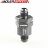 AN6 -6AN Aluminium Non Return One Way Check Valve Fuel EFI Fitting Adapter Black