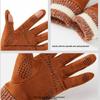 1 Paar Herbst Winter Wildleder Warme Handschuhe für Herren Outdoor Winddicht Kältefest Klappfinger Touchscreen Reithandschuhe