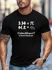 Plus-Sizeunisex T-Shirt, Relaxed And Casual, Easy-Going Leisure,unisex Coincidence_ (I Don'T Think So) Graphic Summer Short-Sleeve Round-Neck T-Shirt,