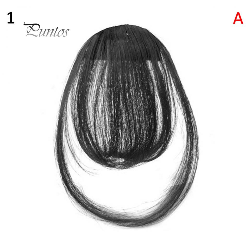 

Забота о здоровье модные женские тонкие клипсы на воздушной челке передний парик с бахромой наращивание волос шиньон with Sideburn