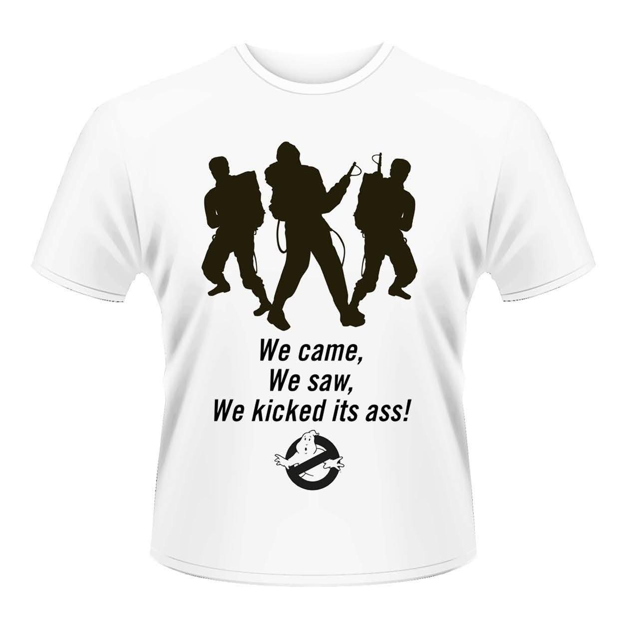 Plastichead Herren Ghostbusters Came, We Saw T-Shirt S Weiß XL