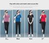 95% Cotton Elastic Stylish Women's Summer Leisure Sports Set: Short-Sleeved T-Shirt & Trousers