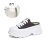 Canvas Bag Head Slippers 2025 Summer New Women's Platform Half Slippers Women's Casual Fashion Women's Shoes