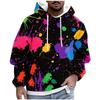Nuove Felpe con Cappuccio Grafiche 3D Unisex Uomo Colorate Pittura Stile Astratto Fresco Modello Stampato Felpa Casual Felpa Trendy Top per Uso Quotidiano