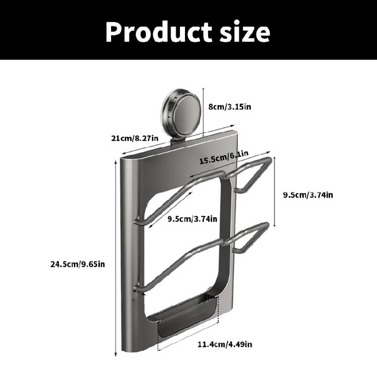 Space Saving Wall Mounted Pot Lid Holder Practical Pot Lid Organizers Rack For Kitchen Wall Or Cabinet Installation