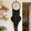 Large Boho Wall Hanging Leaves Tapestry Handmade Woven Tassels Leaf Wall Art for Bedroom Living Room Apartment Office Home Decor