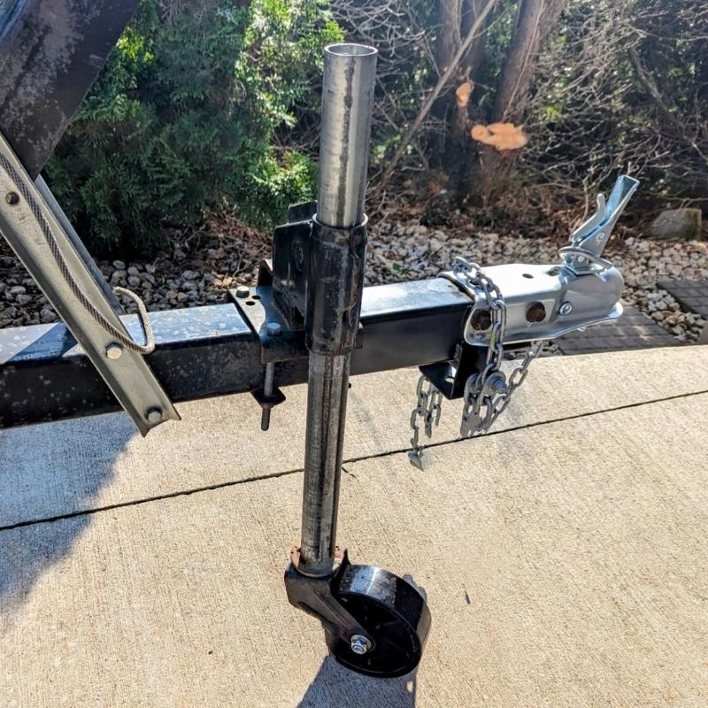 6inch Trailer Jacks Wheel Rubber Construct Round Wheel Robusts Load Bearing Quick Installs for Easy Vehicle Maintenance