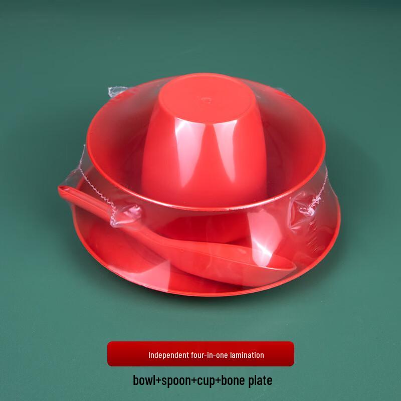 CHULV Disposable Rice Husk Tableware Set