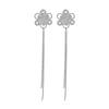 High-end luxury long 2-line fringed earrings