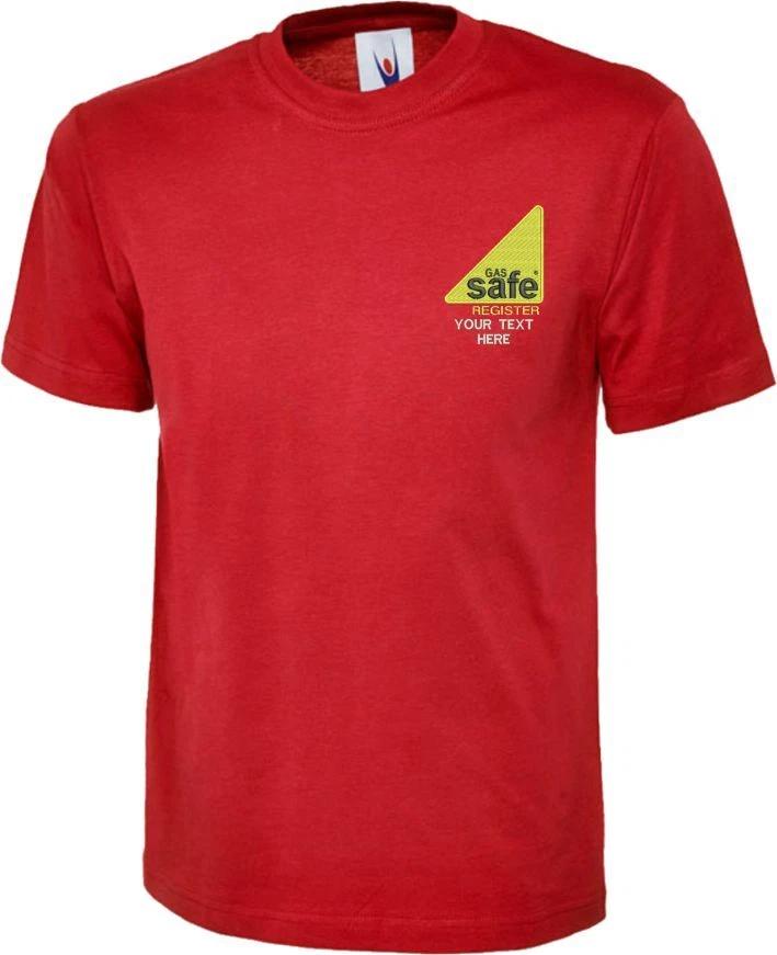 Personalised Embroidered Gas Safe T Shirt Officially Registered Merch Uneek Top 2 M
