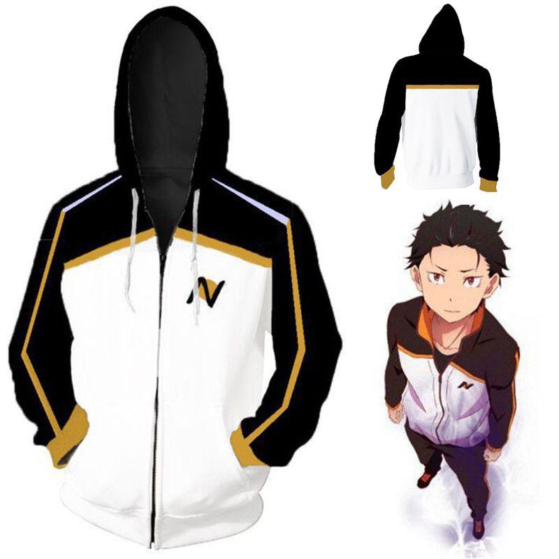 Kara Rezero Hajimeru Isekai Seikatsu Subaru Natsuki Moletom Pulôver