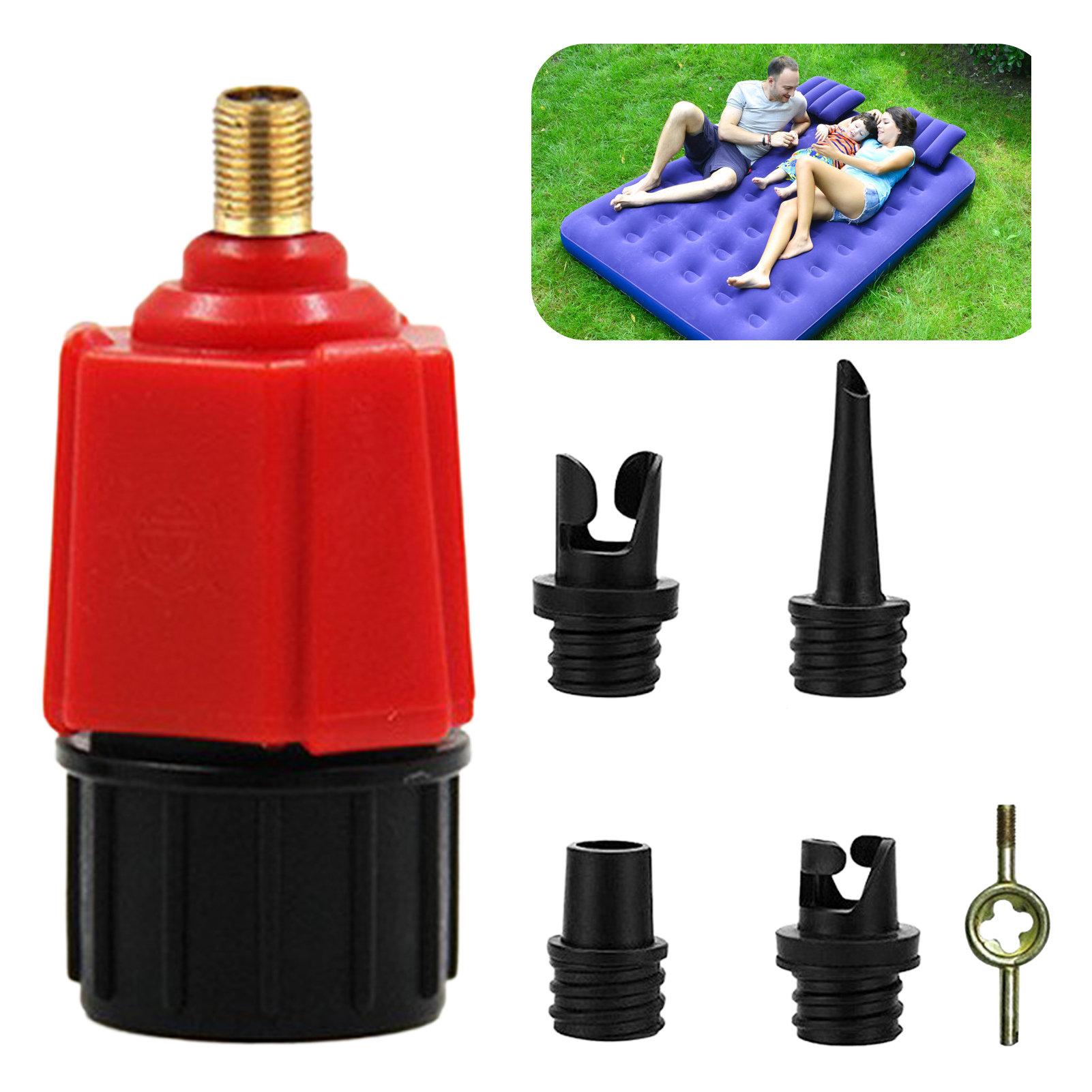 SUP Valve Adapter Multi-Function Converter for Kayak Inflatable Tent Airbed Connector No 1_red чёрный