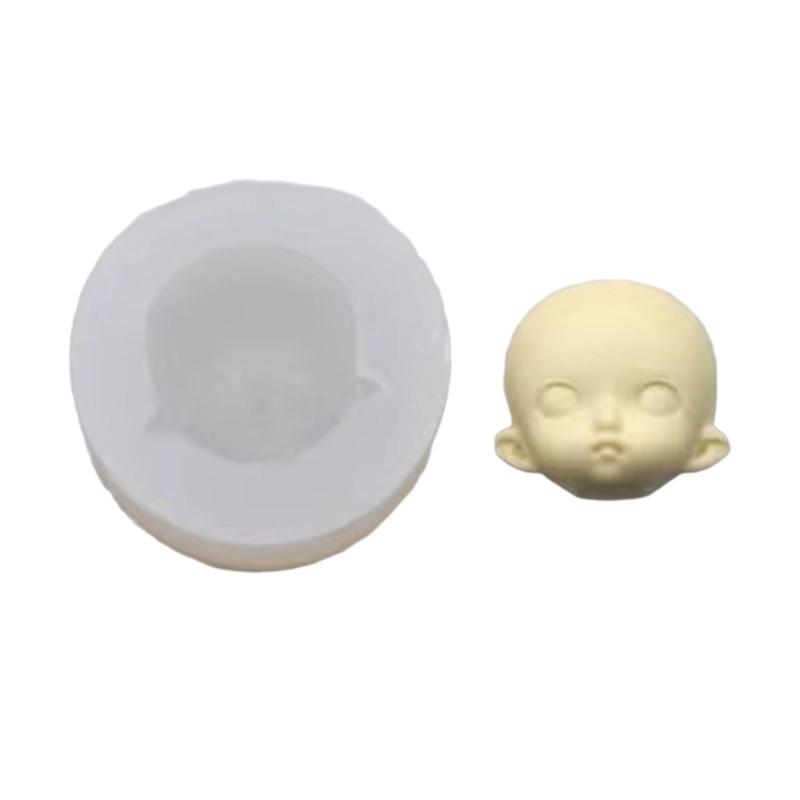 

3D Кукольное Лицо Силиконовая Форма Человеческое Лицо Младенца Форма из Мягкой Глины Инструменты для Украшения Торта Формы для Шоколада Конфет Мыла Ремесло