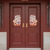 God of Wealth 2026 Horse Year Door Sticker Bronzing Fu Character Sticker  Home Living Room