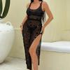 Women's Holiday Sexy Sequined Long Dress – Beach Sun Protection Cover-up