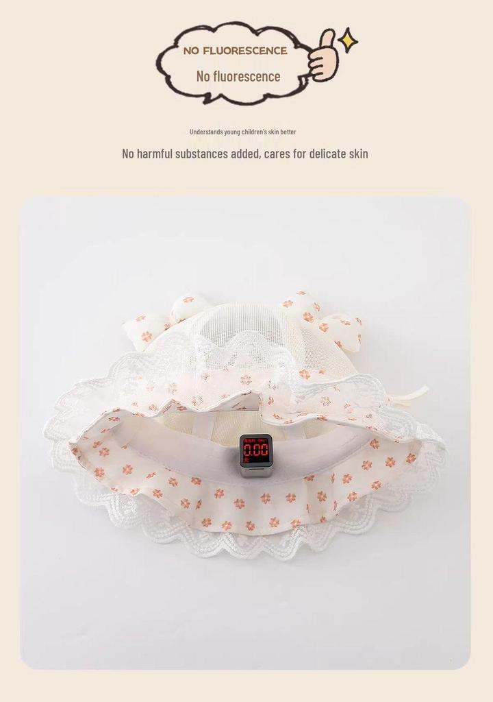 Korean Style Baby Girls' Breathable Mesh Summer Bucket Hat