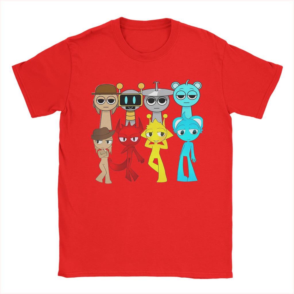 Sprunki T Shirt For Men Women Cotton Tops Novelty  O-neck Short Sleeve