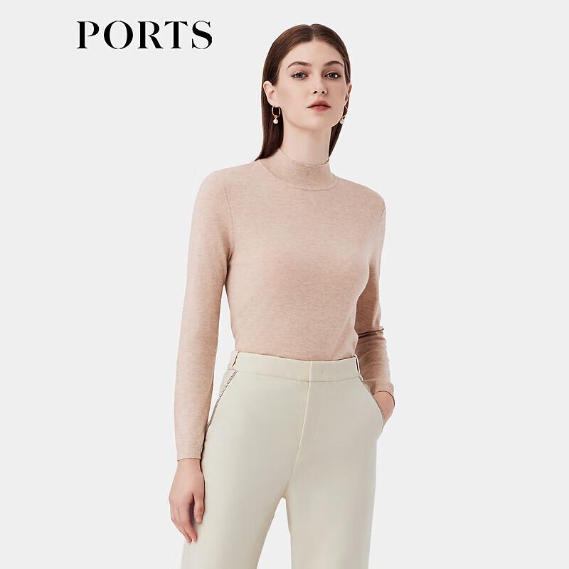 PORTS Women's 2023 Fall/Winter Solid Turtleneck Knit Sweater