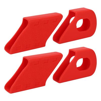 4PCS Silicone Bike Crank Protection Sleeve Arm Boots Protector Bicycle Accessory