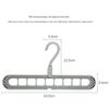Magic Nine-Hole Anti-Slip Folding Hanger: Multi-functional Clothes Drying and Storage Solution