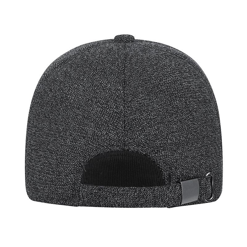 Men's Winter Velvet Warm Baseball Cap Middle-Aged and Elderly Cold-Proof Outdoor Windproof Ear Protection Cap