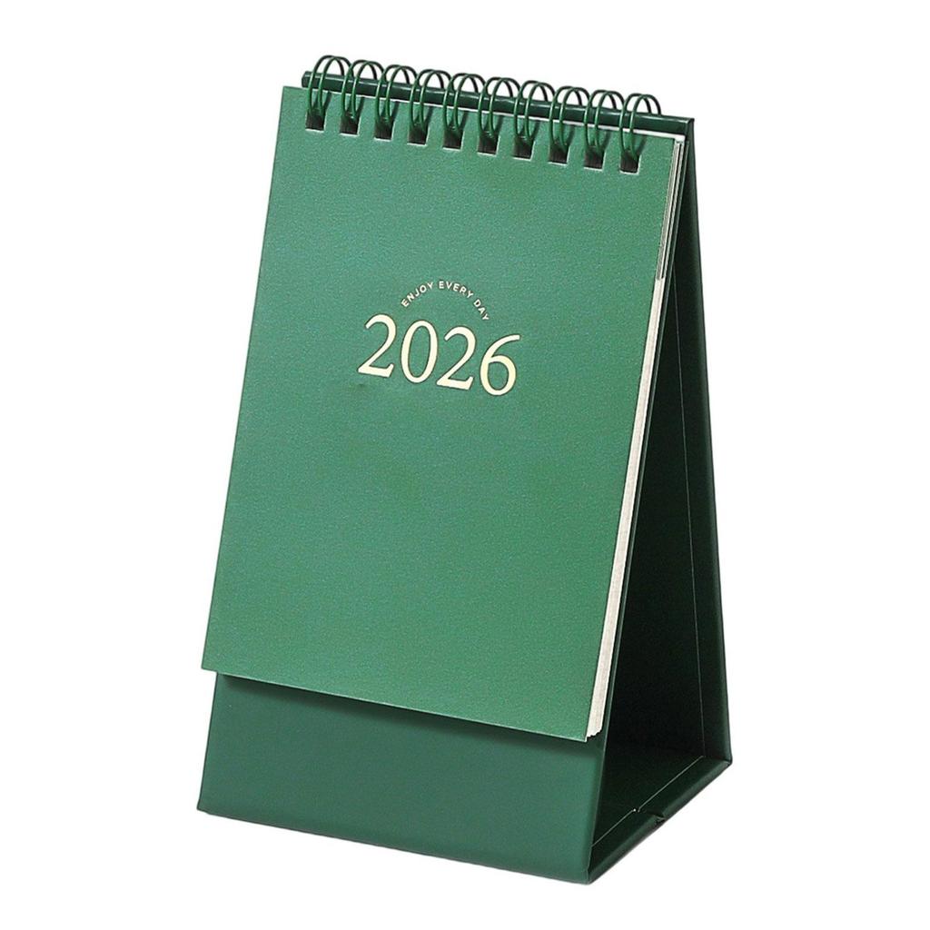 2026 Desk Calendar Twin-Coil Binding Tabletop Calendar 16 Month Runs from Sep 2025 To Dec 2026 For Daily Scheduling