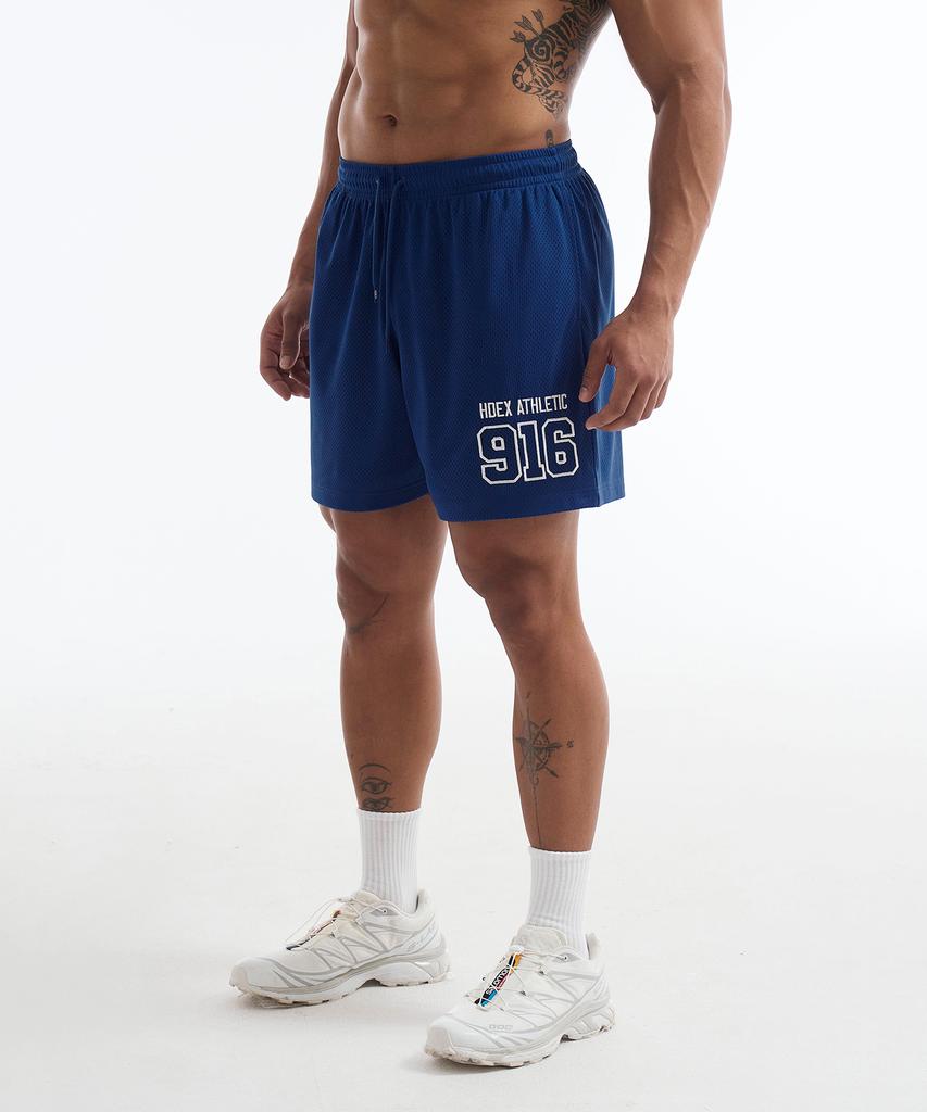 HDEX 916 Solid Mesh Shorts (Blue)