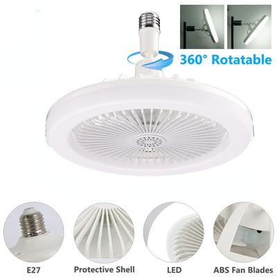 30W Deckenventilatoren mit Fernbedienung und Licht LED-Lampe Ventilator E27 Konverterfassung Glühbirne Schlafzimmer Kronleuchter mit Kühlventilator 3 Modi