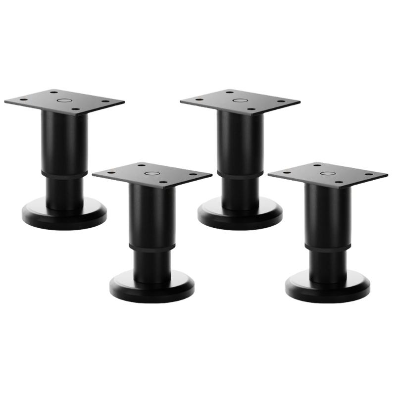 4pcs Adjustable Furniture Rise Steel Telescoping Support Adjustable Simple Use for Various Furnishings
