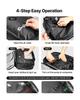 Vacuum Travel Backpack, 35L, Vacuum Seal Compression Travel Backpack with Air Pump, Multiple Pockets & Compartments, Water-Resistant Carry-On Suitcase