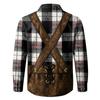 Men's 3D Printed Festival Long Sleeve Shirt with Collar for Casual Outings