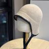 New Korean Style Autumn and Winter Wool Blend Ear Protection Knitted Hat Casual Woolen Hat Warm Pilot Hat Lei Feng Hat