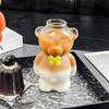 Bear Glass Cup with Straw 320ml Juice Milk Tea Smoothies Drinking Cup Reusable Coffee Cocktails Tumbler