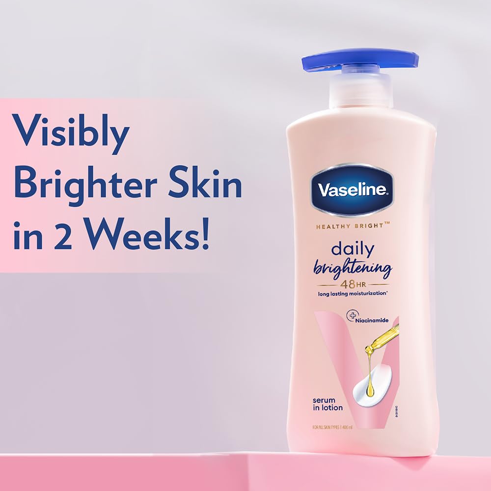 Vaseline Lozione Illuminante Corpo Quotidiana Con Niacinamide Per Una Pelle Luminosa Assorbimento Rapido Non Appiccicosa 400 ml