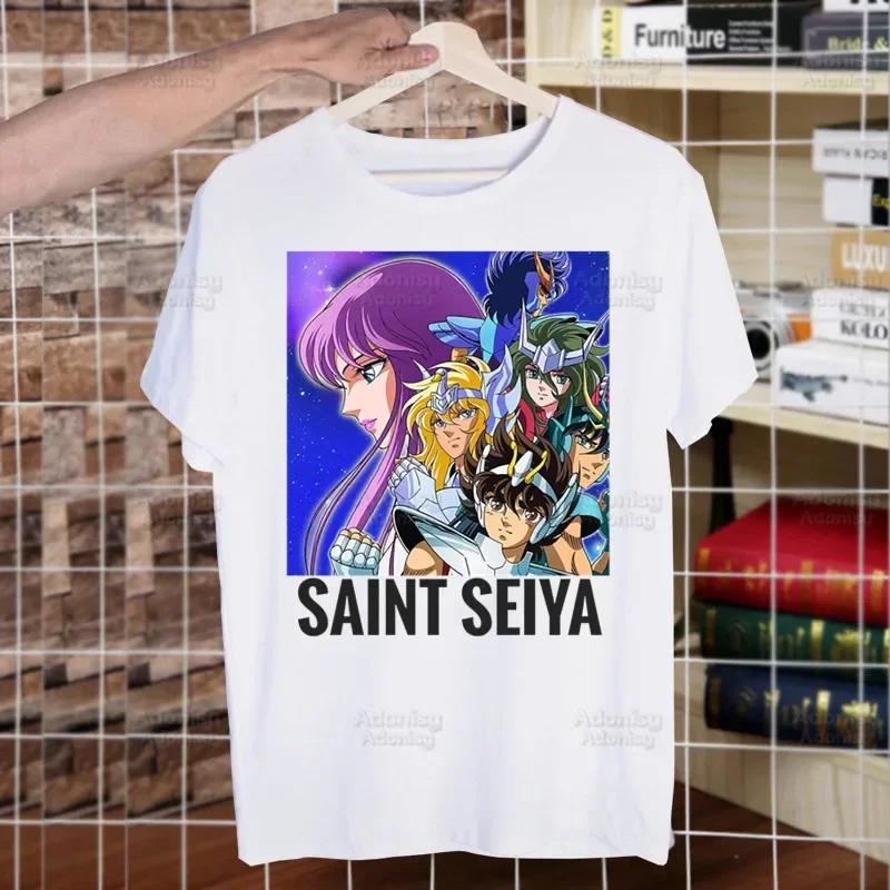 

Мужская хип-хоп футболка Knights of The Zodiac Харадзюку Saint Seiya Футболки с коротким рукавом Модная повседневная Сейя Аниме Футболка Топы Футболки S