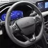 For Ford Escape / Kuga  - 2025 Car Steering Wheel Button Frame Stickers Cover Trim Matte Carbon Fiber Accessories Interior