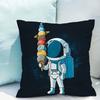Astronaut Cartoon Cushions Cover 45*45 Chair Cushion Decorative Pillowcases for Pillows Pillow Hugs Pillowcase 40*40 Short Plush